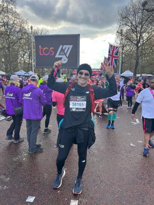 Professor Noel Fitzpatrick - Holding his London Marathon medal