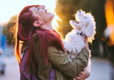 Lady with dog